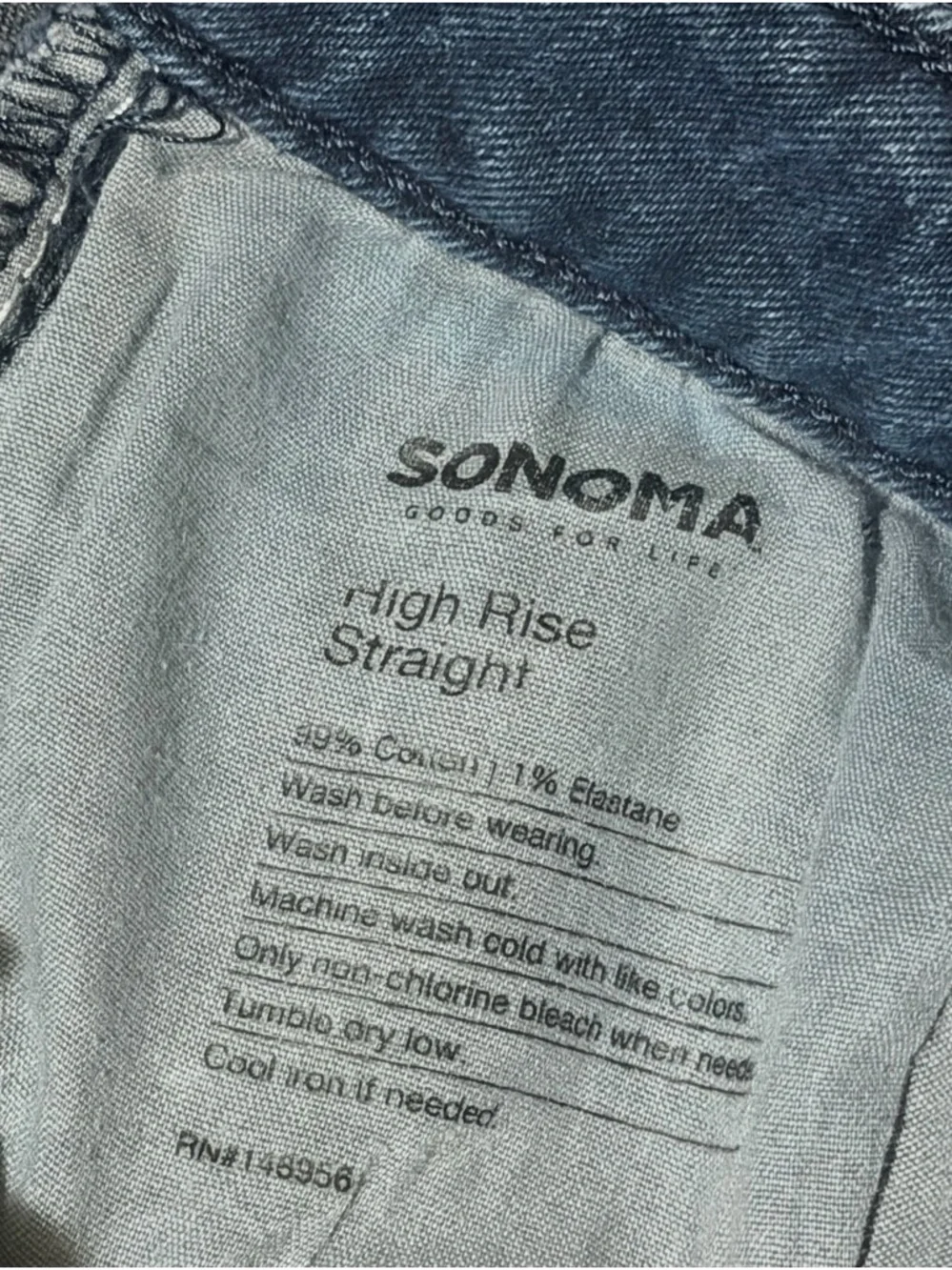 Sonoma Men's Slim Straight Dark Blue Jeans